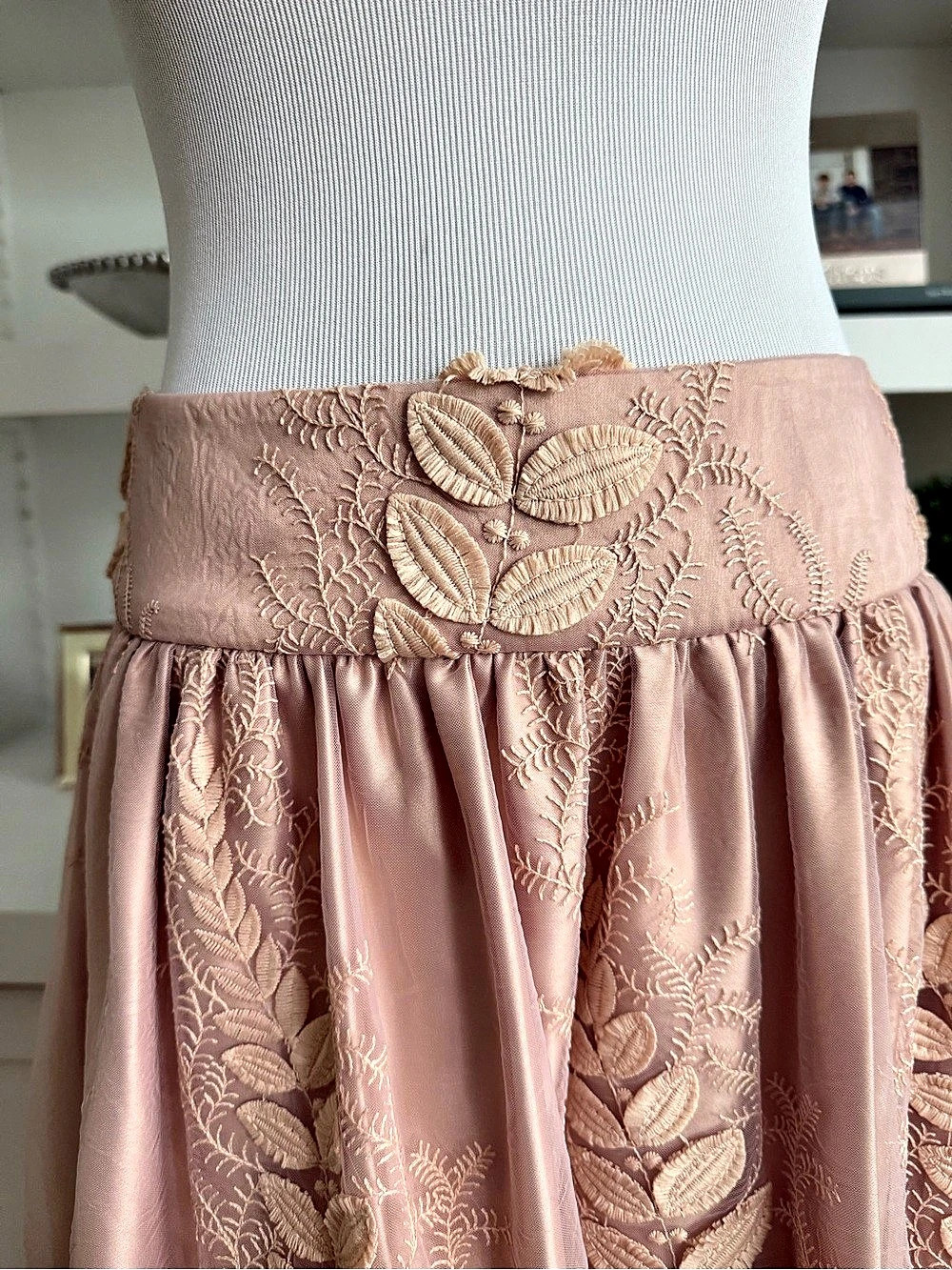 Eliza J Embroidered Tulle A-Line Skirt - Picture 5 of 10